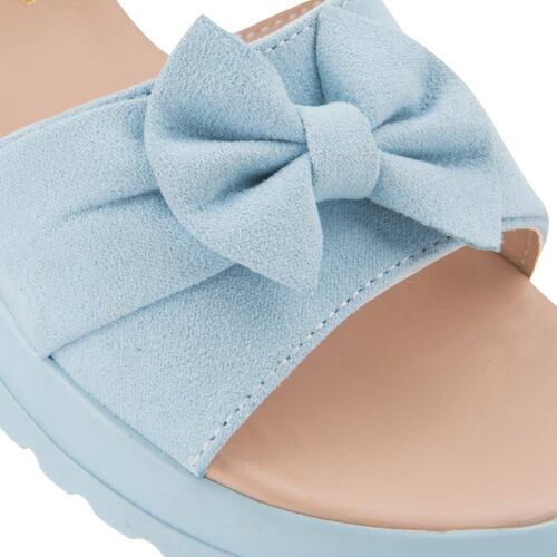 Kit de 2 pares de sandalias casuales para niña, marca Vivis Shoes Kids, colores azul celeste y café, mod. 1034499