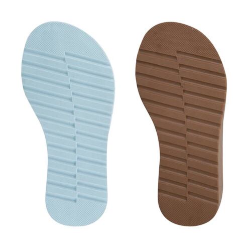 Kit de 2 pares de sandalias casuales para niña, marca Vivis Shoes Kids, colores azul celeste y café, mod. 1034499