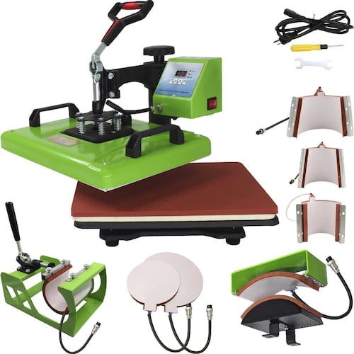 Maquina Sublimadora Kit Sublimacion 8 En 1 Plancha 30 X 40 Tazas Gorras Playeras Gutstark