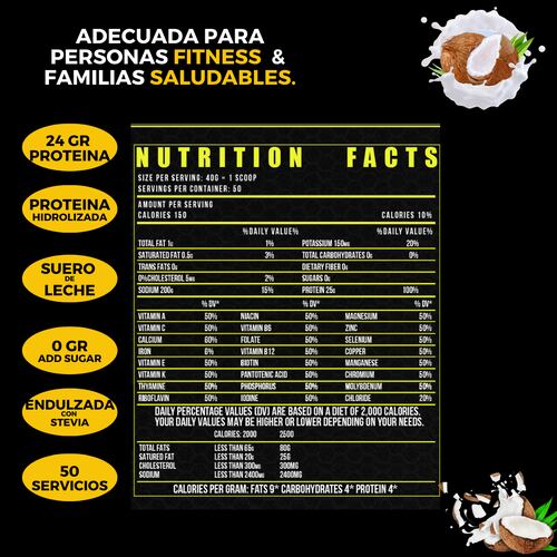 BIOTECKPHARMA | ISO protein sabor crema de coco 2kg