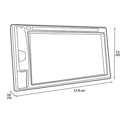 Pantalla Pioneer táctil DMH-A245BT BT USB Mirroring+Camara de reversa