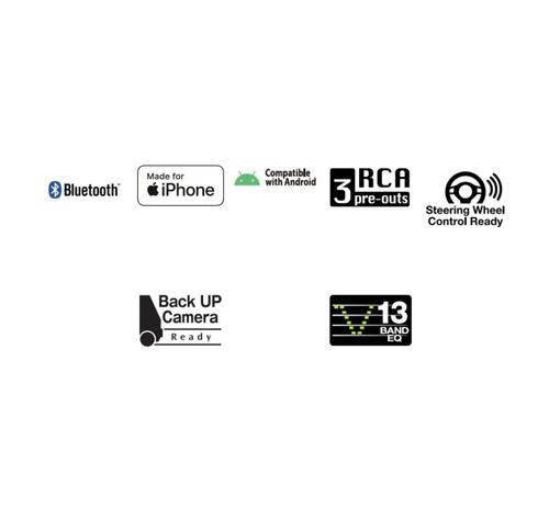 Pantalla Pioneer táctil DMH-A245BT BT USB Mirroring+Camara de reversa
