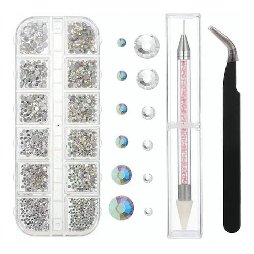 Cristales De Uñas para Decorar Pinza Y Selector