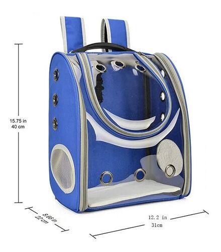 Mochila Para Perro Y Gato Azul