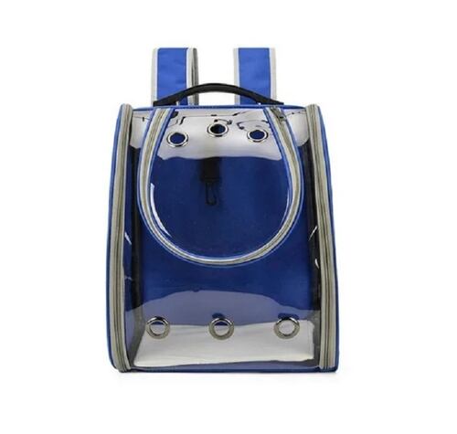 Mochila Para Perro Y Gato Azul