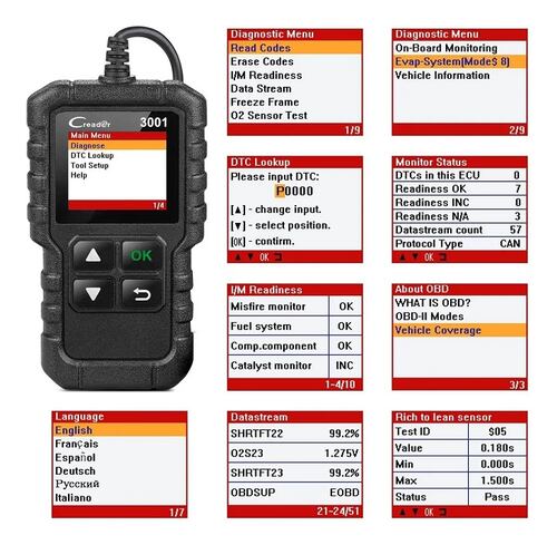 Escaner Automotriz Obd Multimarca Motor
