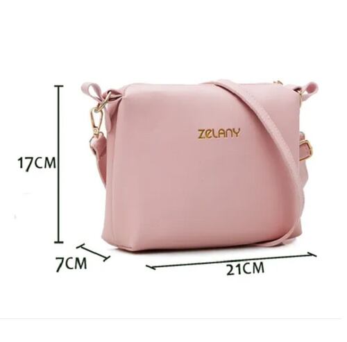 Set 3 Bolsas Bandolera Mujer Cosmetiquera Cartera Borla Logo Negra