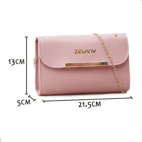 Set 3 Bolsas Bandolera Mujer Cosmetiquera Cartera Borla Logo Negra