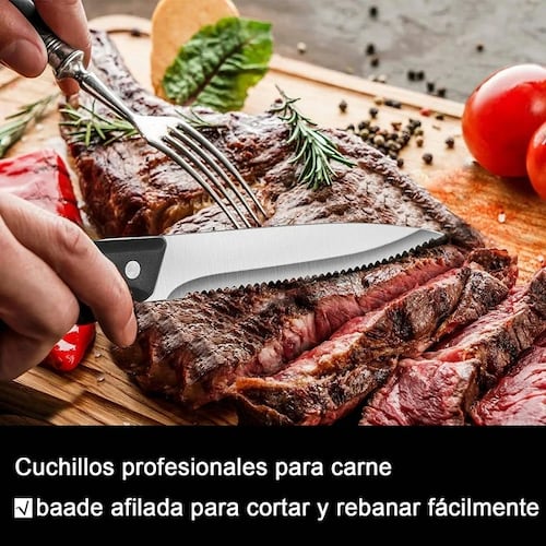 Juego De Cubiertos De Acero Inoxidable 24 Pcs