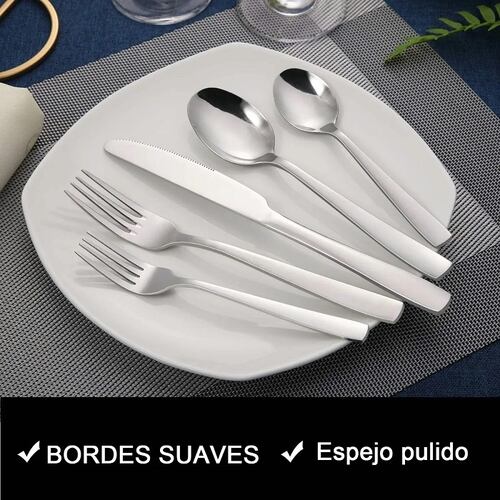 Juego De Cubiertos De Acero Inoxidable 24 Pcs