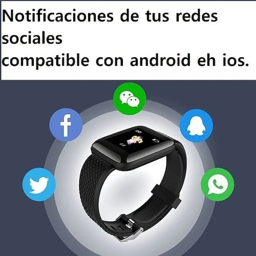 Smartwatch Monitor De Ritmo Cardiaco Deportes Rojo
