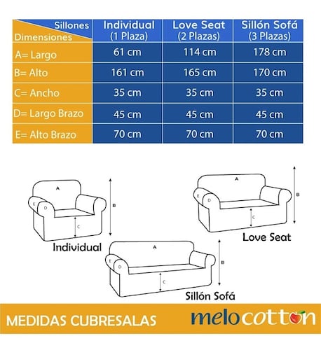Protector Fundas De Sala 3 Pzas Doble Vista Shedron