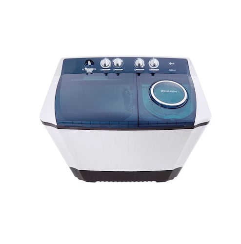 Lavadora LG Doble Tina semiautomática lava/centrifuga WP18WAR capacidad 18 kg Blanca carga superior