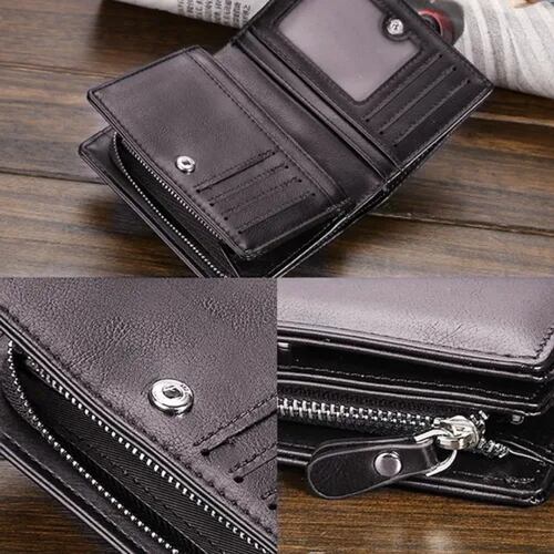 Cartera Baellerry De Cuero Con Monedero Cierre Para Hombre