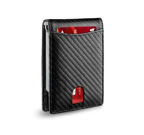 Cartera Minimalista Para Hombre Con Protección Rfid Floreado