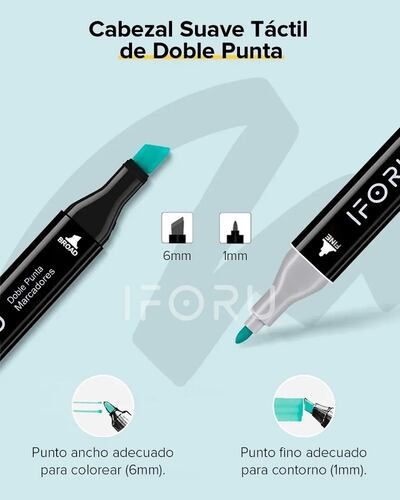 Marcadores Doble Punta Plumones Punta Pincel Lonk 60 Colors