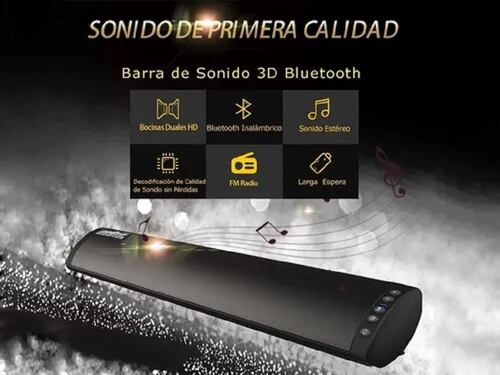 Barra De Sonido Bocina Bluetooth Optica 