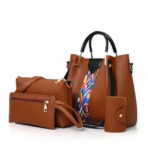 Conjunto De Bolsas Modernas De 4 Piezas Cafe