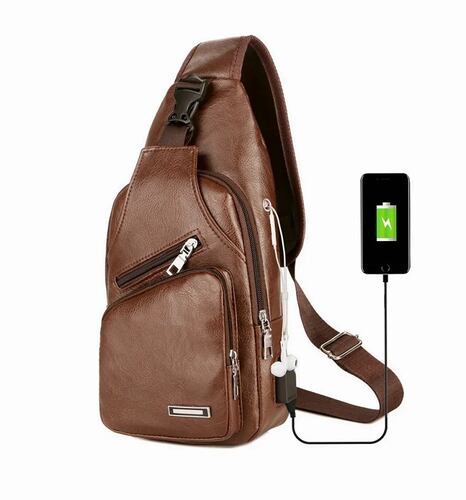 Mochila Impermeable Antirrobo De Viaje Para Hombre Cafe