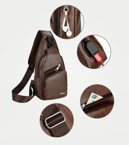 Mochila Impermeable Antirrobo De Viaje Para Hombre Cafe