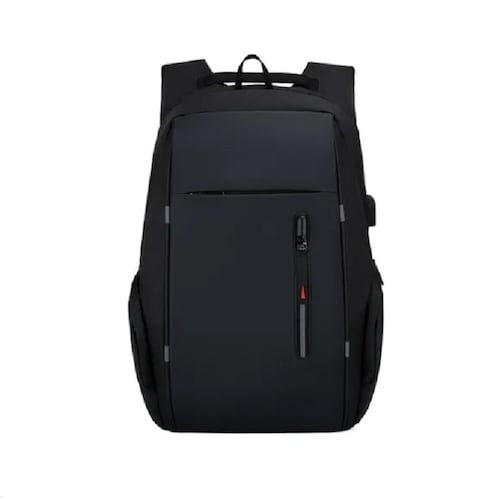 Mochila De Gran Capacidad Con Cargador Usb Negro