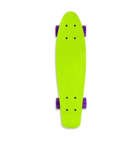 Mini Patineta Estilo Penny Tabla Skate Colores Skateboard Verde/Morado