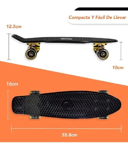 Mini Patineta Estilo Penny Tabla Skate Colores Skateboard Verde/Morado