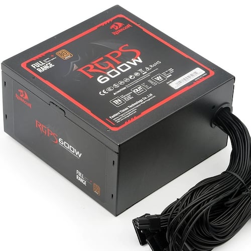 Fuente De Poder Redragon RGPS-600W 80 Plus Bronze GC-PS002