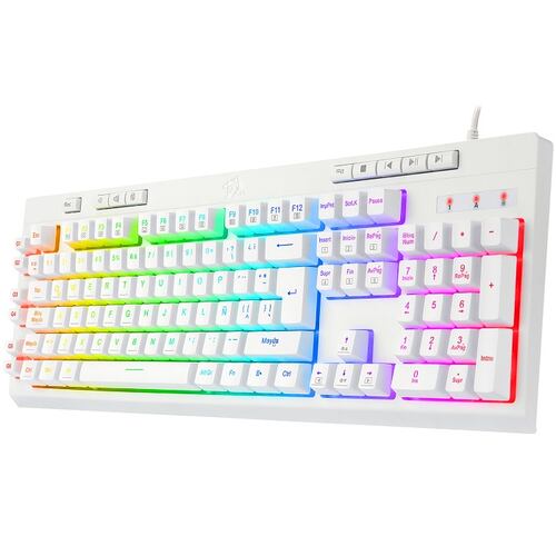Teclado Redragon Shiva White K512W-RGB Gaming Español