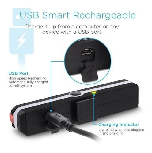 Luz Trasera Para Bicicleta, Luz De Seguridad