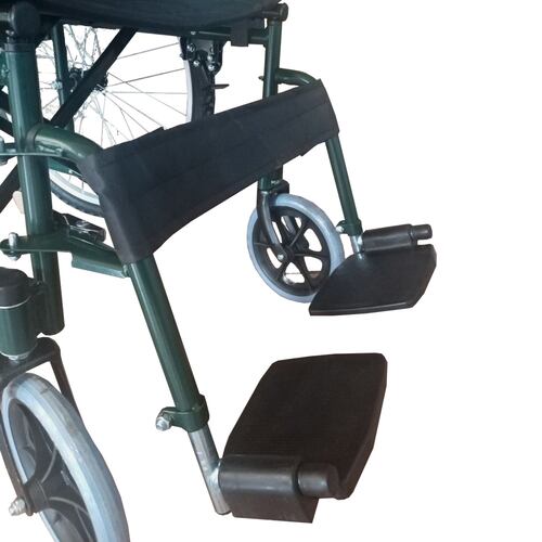 Silla De Ruedas Eko Green Todo Terreno Reforzada Doble Cruceta De Acero Esmaltado Verde