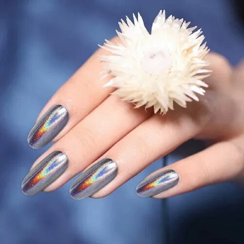 Polvo Para Uñas 16pcs Camaleón Holográfico Espejo Metálico