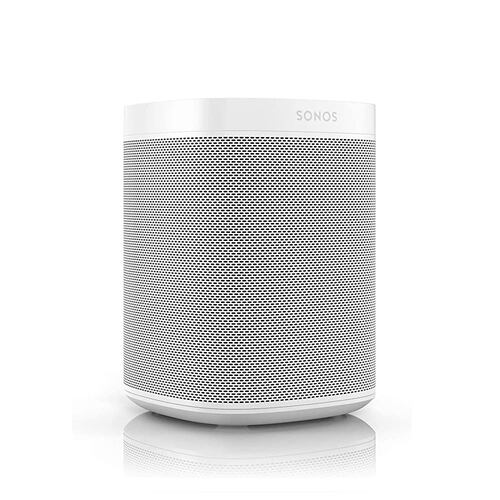 Poderosa bocina inalámbrica e inteligente Sonos One Generación 2 ONE-GEN2-BLAN controlada por voz con Amazon Alexa y Asistente de Google Blanco de alta potencia