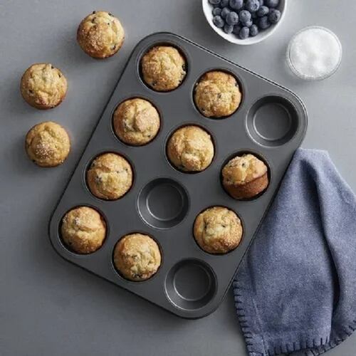 Charola De Cupakes y Capacillos De Silicon Muffin Reposteria