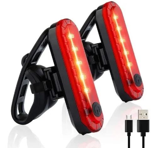 2  Unidades de Luz Trasera Para Bicicleta