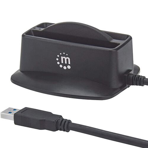 Docking Station Manhattan Base Dual Para Discos Duros Y SSD 2.5 SATA a USB 3.0 151955.