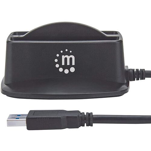 Docking Station Manhattan Base Dual Para Discos Duros Y SSD 2.5 SATA a USB 3.0 151955.