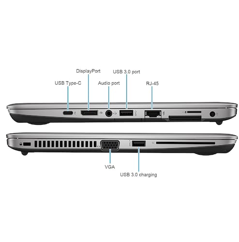 Laptop HP Elitebook 820 G3- Core i5, 6ta generación-8GB RAM- 256GB Disco Solido- 12.5"- Windows 10 PRO- Equipo Clase A, Reacondicionado.