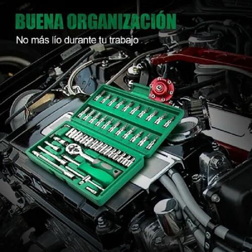 Juego De Herramientas Mecanicas Manuales 46 Pz