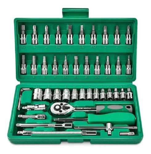 Juego De Herramientas Mecanicas Manuales 46 Pz