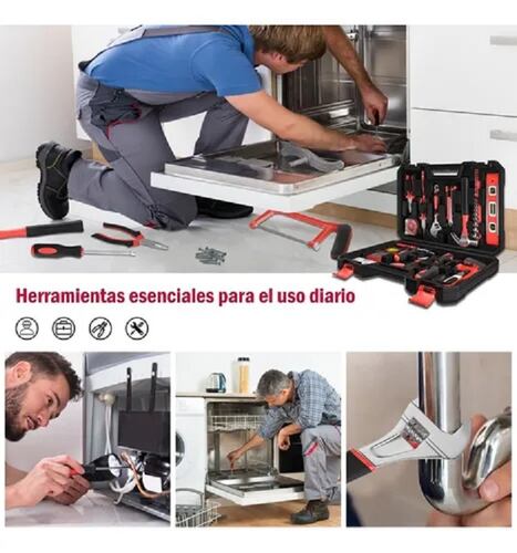 Juego Herramientas  Manuales 110 Pz Portafolio De Reparación