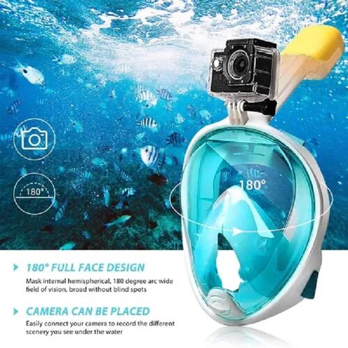 Mascara De Snorkel Con Adaptador Verde L/XL