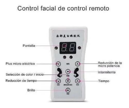 Máscara De Terapia Facial Con Luz Led De 7 Colores