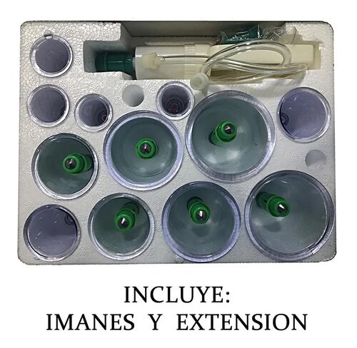 Kit 12 Ventosas Terapeuticas De Relajacion Y Adelgazamiento 