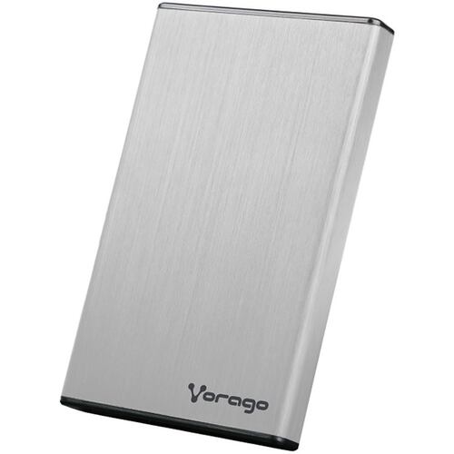 Enclosure Para Disco Duro 2.5 Vorago HDD-201-PL SATA a USB 3.0 Plata.