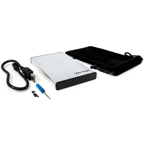 Enclosure Para Disco Duro 2.5 Vorago HDD-201-PL SATA a USB 3.0 Plata.