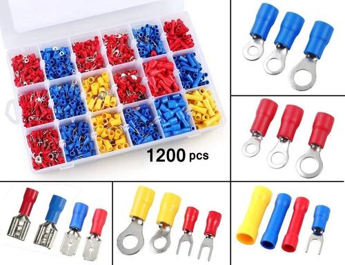 1200 Terminales Conectores Crimpado Cable Alambre Eléctrico