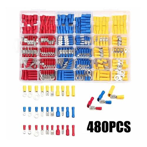 480 Terminales Aisladas Conductores Conector Cable Electrico
