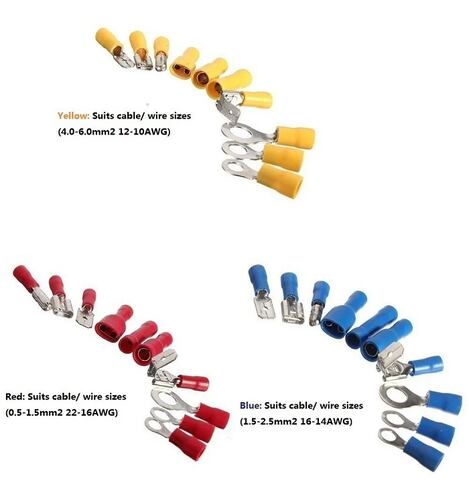 480 Terminales Aisladas Conductores Conector Cable Electrico