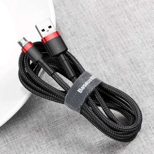 Cable Reforzado Baseus Carga Rápida Uso Rudo (micro) 2 metro.